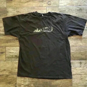 VTG  Dust Off Road Magazine brown short sleeve t-shirt Mens Large